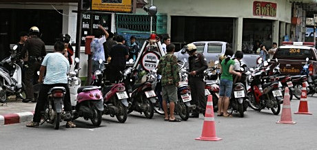 thai police checkpoint